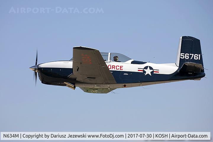 N634M, 1955 Beech T-34A Mentor Mentor C/N G-761, Beech A45 (T-34A) Mentor  C/N G-761, N634M