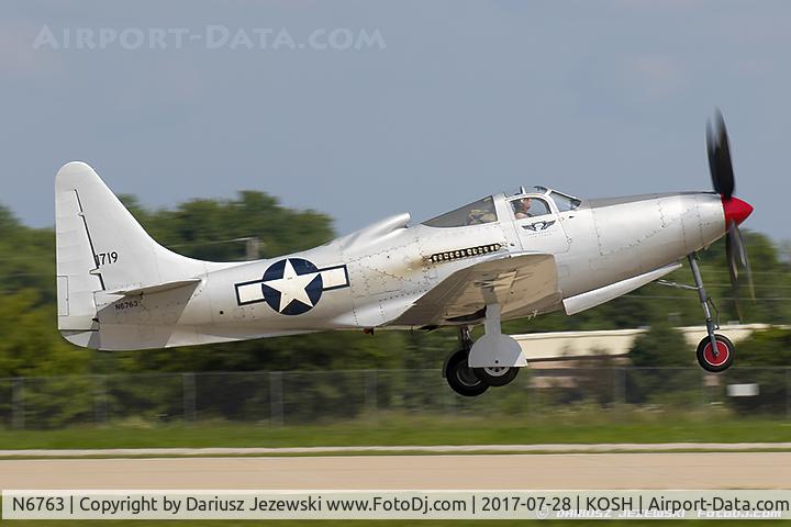 N6763, 1946 Bell P-63F Kingcobra C/N 296E1-1R, Bell P-63F Kingcobra  C/N 296E1-1R , N6763