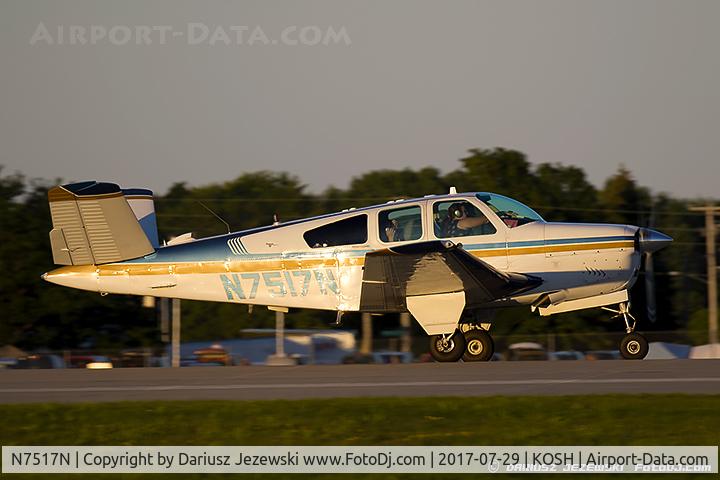 N7517N, 1968 Beech V35A Bonanza C/N D-8845, Beech V35 BonanzaA  C/N D-8845 , N7517N
