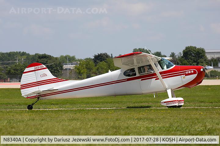 N8340A, 1952 Cessna 170B C/N 25192, Cessna 170B  C/N 25192, N8340A