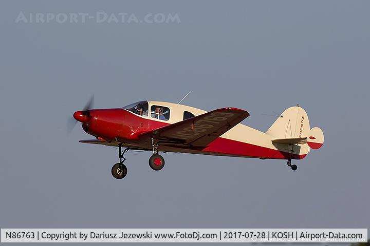 N86763, 1946 Bellanca 14-13 Cruisair Senior C/N 1124, Bellanca 14-13 Crusair Senior  C/N 1124, N86763