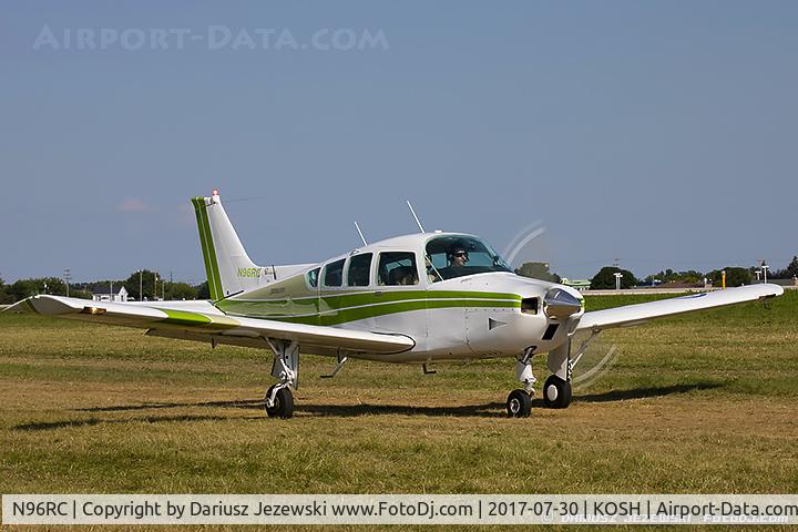 N96RC, 1980 Beech C24R C/N MC-652, Beech C24R Sierra 200  C/N MC-652, N96RC
