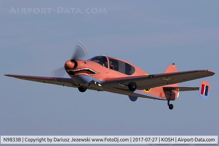 N9833B, 1958 Bellanca 14-19-2 Cruisair Senior C/N 4085, Bellanca 14-19-2 Cruisemaster  C/N 4085, N9833B