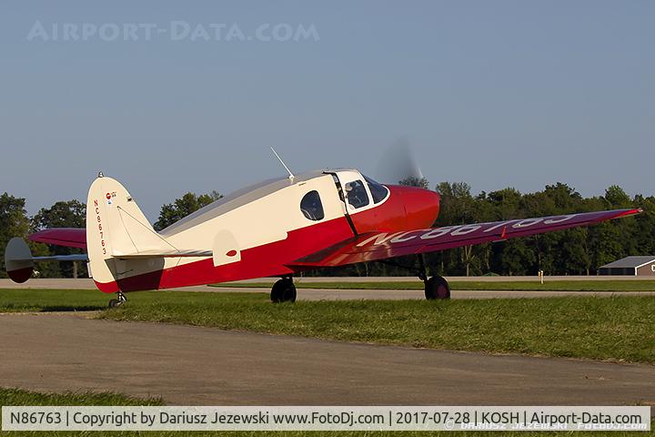 N86763, 1946 Bellanca 14-13 Cruisair Senior C/N 1124, Bellanca 14-13 Crusair Senior  C/N 1124, NC86763