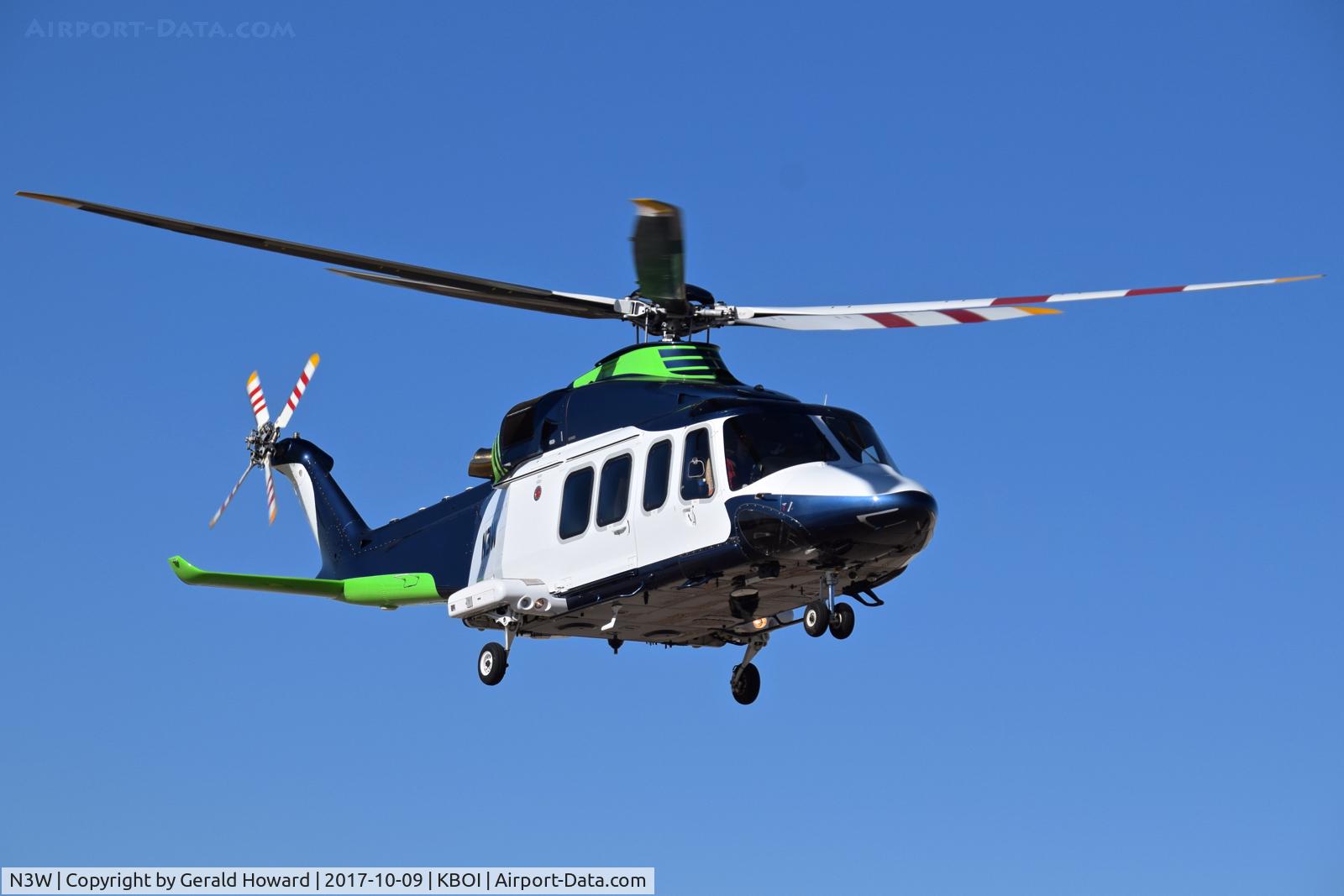 N3W, 2009 AgustaWestland AW-139 C/N 41211, Departing BOI. Agusta Westland AW-139, c/n 9700.