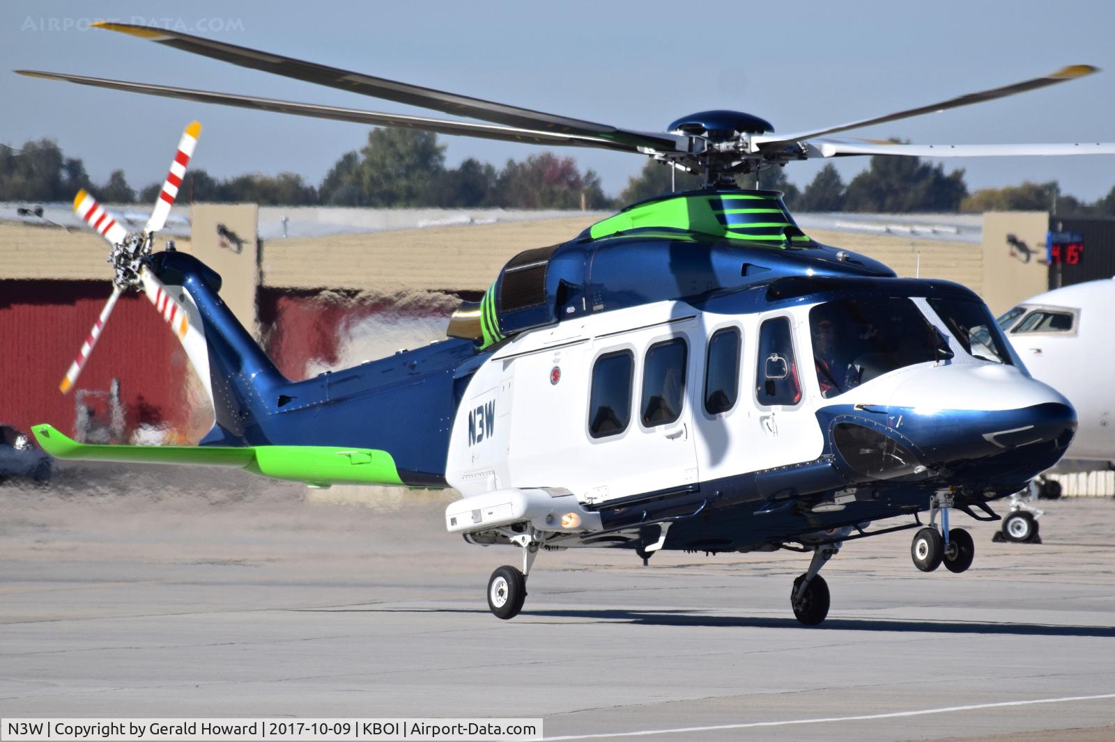 N3W, 2009 AgustaWestland AW-139 C/N 41211, Lifting off from south GA ramp.  Agusta Westland AW-139, c/n 9700.