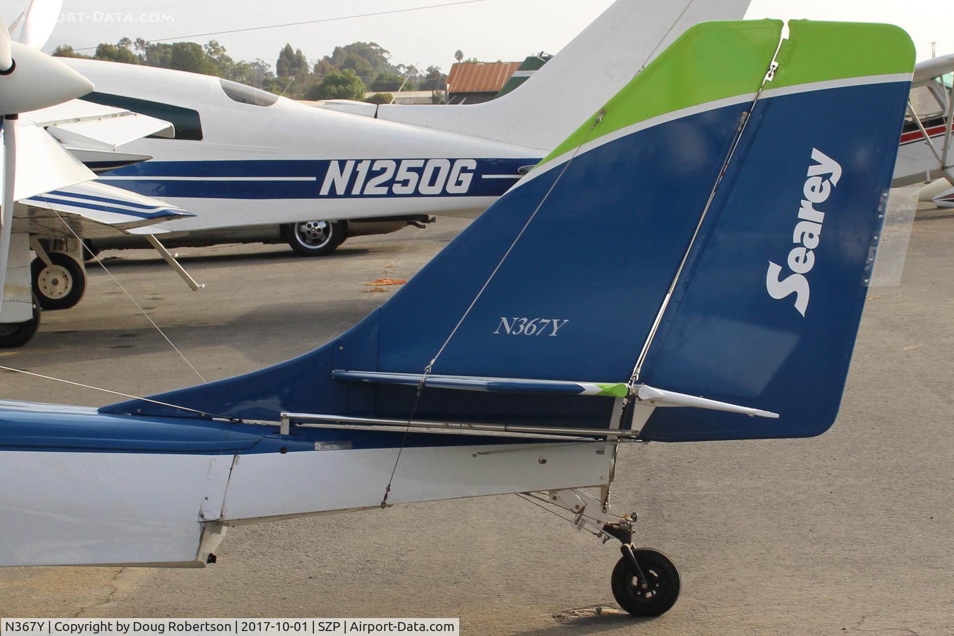 N367Y, 2015 Progressive Aerodyne SeaRey Sport 914 op, C/N 1025, 2015 Progressive Aerodyne Inc, SEAREY SPORT 914 Amphibiian, Rotax 914 115 Hp, operated Experimental class vice LSA. Tail closeup with clear rudder trim tab
