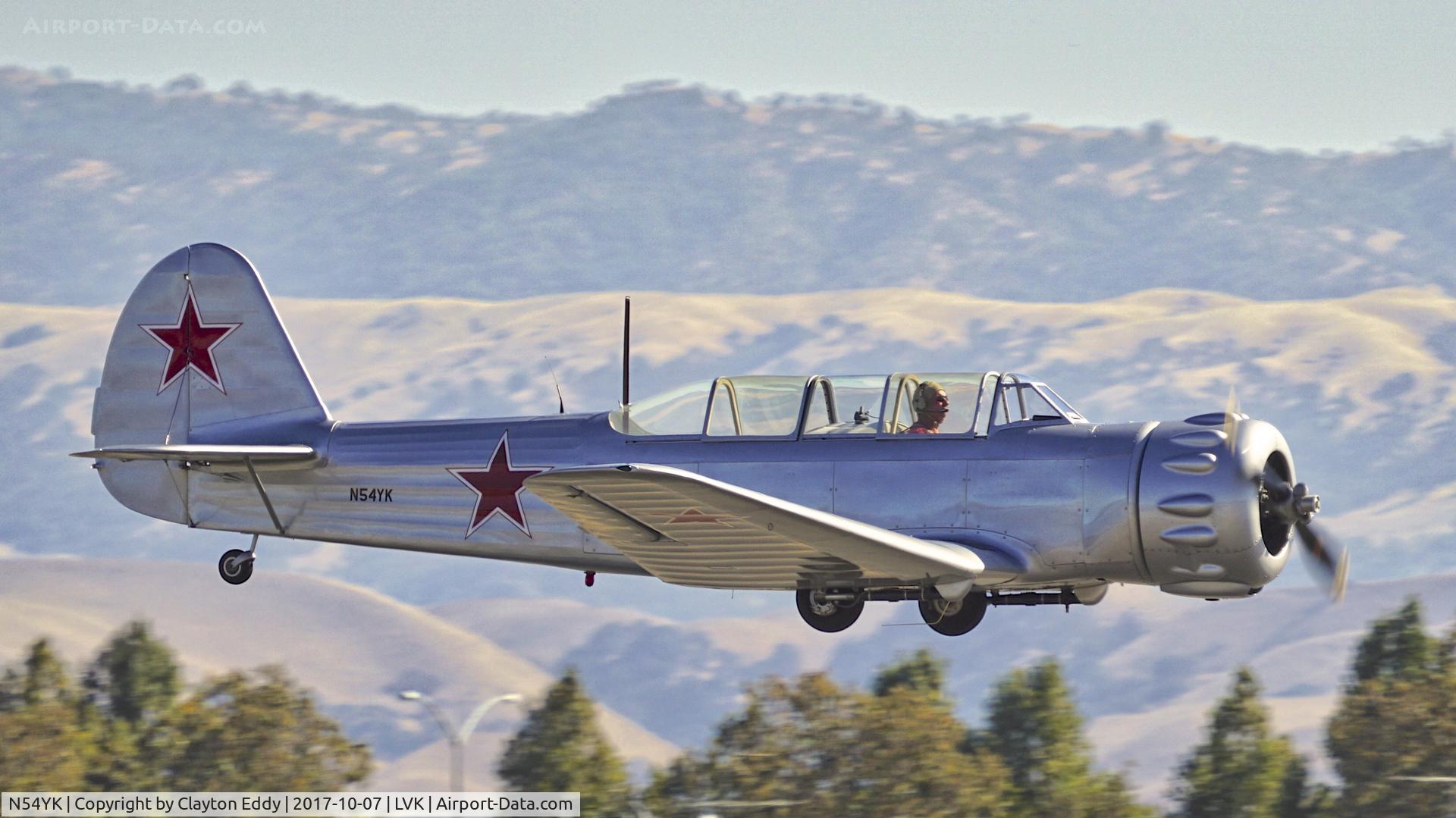 N54YK, 1954 Yakovlev Yak-18 C/N 232012, Livermore Airport California 2017.