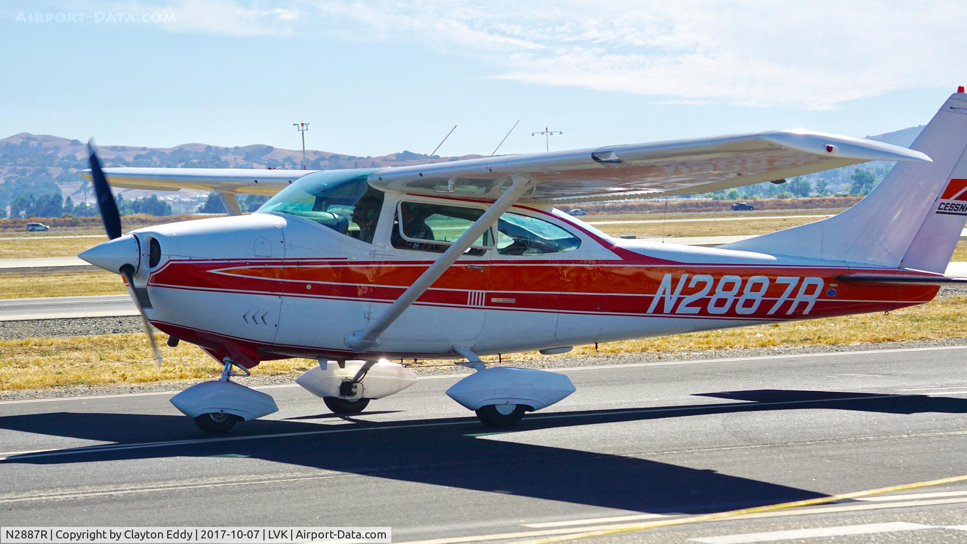 N2887R, 1967 Cessna 182K Skylane C/N 18258487, Livermore Airport California 2017.