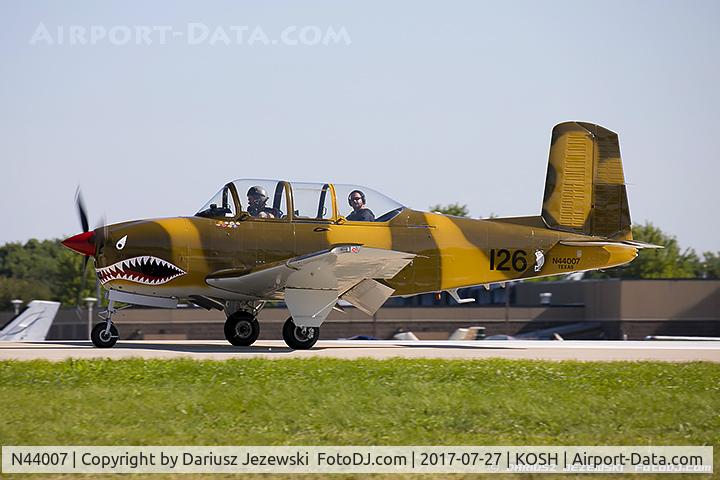N44007, 1953 Beech T-34A (A45) Mentor Mentor C/N G-126, Beech A45 (T-34A) Mentor  C/N G-126, N44007