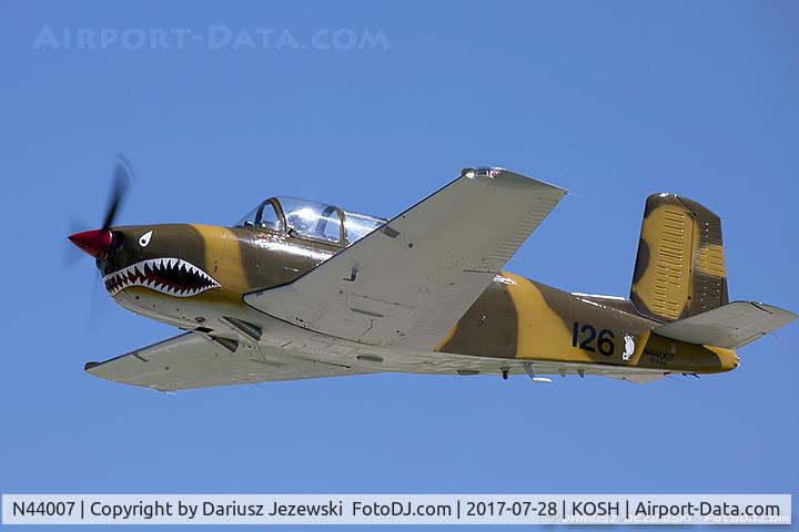N44007, 1953 Beech T-34A (A45) Mentor Mentor C/N G-126, Beech A45 (T-34A) Mentor  C/N G-126, N44007