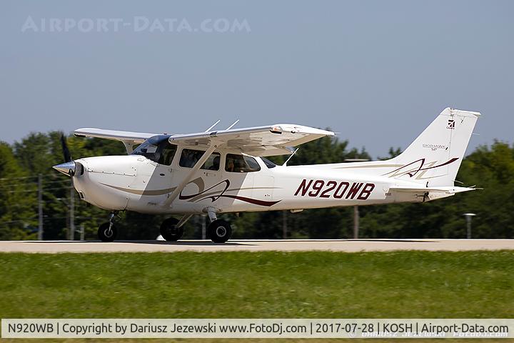 N920WB, 2008 Cessna 172S C/N 172S10837, Cessna 172S Skyhawk  C/N 172S10837 , N920WB
