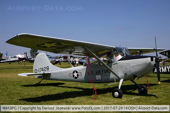 N413PG, Cessna 305A C/N 22167, Cessna 305A L-19A Bird Dog  C/N 22167, N413PG