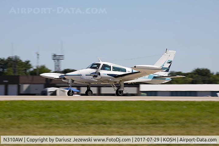 N310AW, 1969 Cessna 310P C/N 310P0231, Cessna 310P  C/N 310P0231, N310AW
