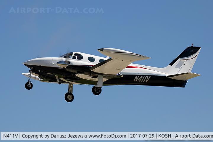 N411V, 1973 Cessna 340 C/N 340-0250, Cessna 340  C/N 340-0250, N411V