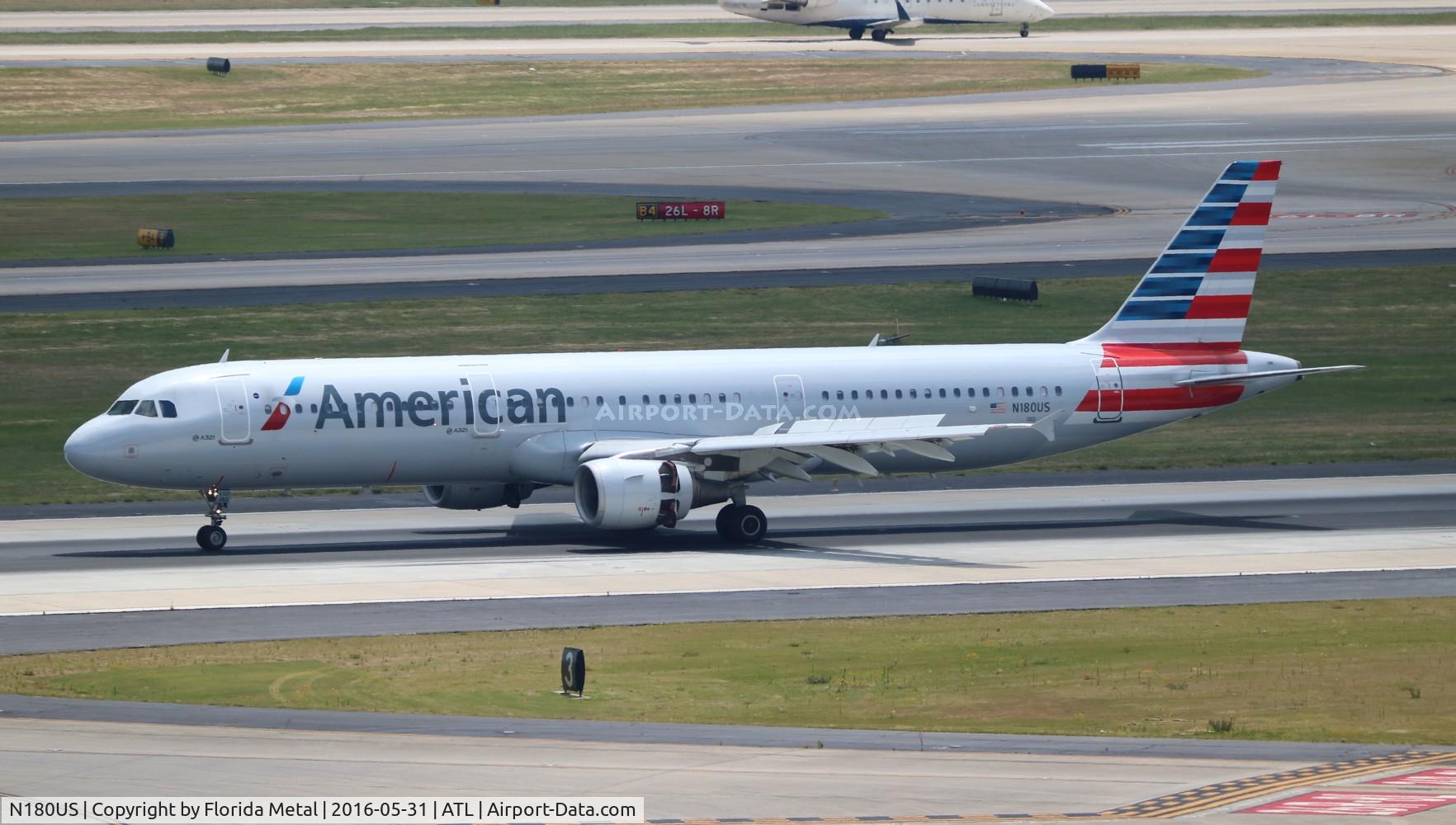 N180US, 2001 Airbus A321-211 C/N 1525, American