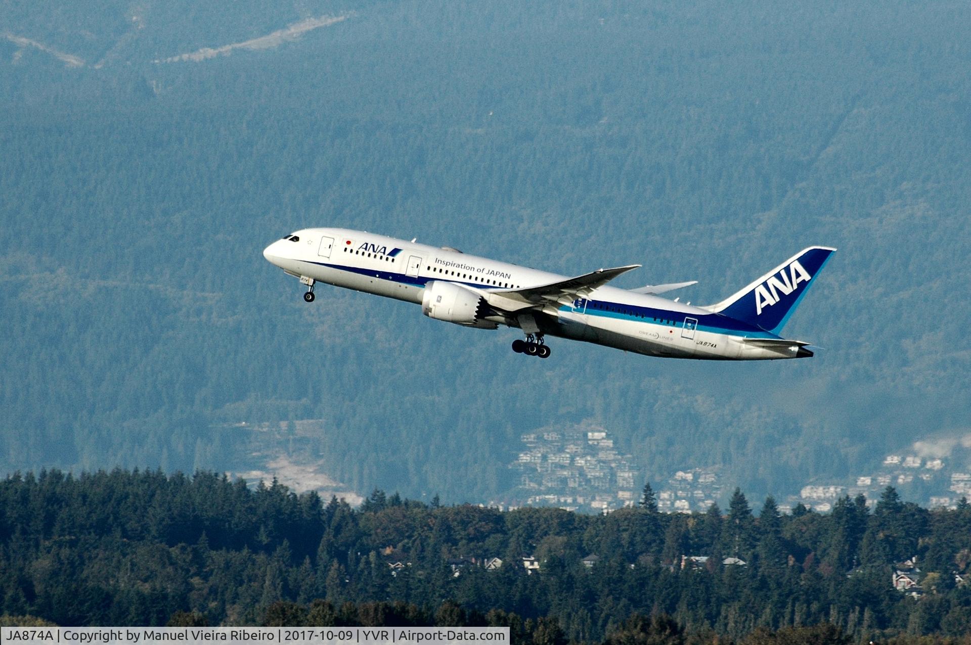 JA874A, 2015 Boeing 787-8 Dreamliner C/N 34503, Departure to Haneda
