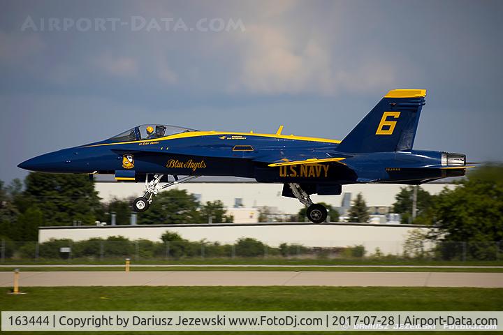 163444, 1987 McDonnell Douglas F/A-18C Hornet C/N 0648/C015, F/A-18C Hornet 163444  from Blue Angels Demo Team  NAS Pensacola, FL