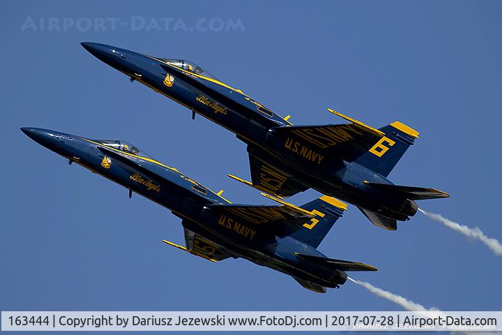 163444, 1987 McDonnell Douglas F/A-18C Hornet C/N 0648/C015, F/A-18C Hornet 163444  from Blue Angels Demo Team  NAS Pensacola, FL