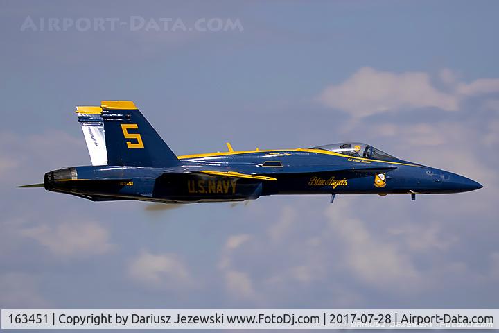 163451, 1988 McDonnell Douglas F/A-18C Hornet C/N 0662/C020, F/A-18C Hornet 163451 C/N 0662 from Blue Angels Demo Team  NAS Pensacola, FL