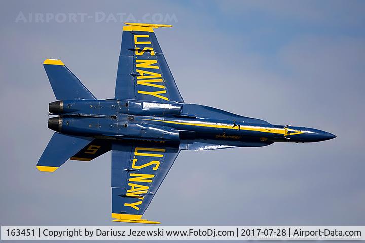163451, 1988 McDonnell Douglas F/A-18C Hornet C/N 0662/C020, F/A-18C Hornet 163451 C/N 0662 from Blue Angels Demo Team  NAS Pensacola, FL