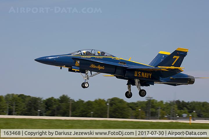 163468, McDonnell Douglas F/A-18D Hornet C/N 0691, F/A-18D Hornet 163468 C/N 0691 from Blue Angels Demo Team  NAS Pensacola, FL