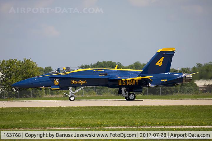 163768, 1989 McDonnell Douglas F/A-18C Hornet C/N 0848/C125, F/A-18C Hornet 163768 C/N 0848 from Blue Angels Demo Team  NAS Pensacola, FL