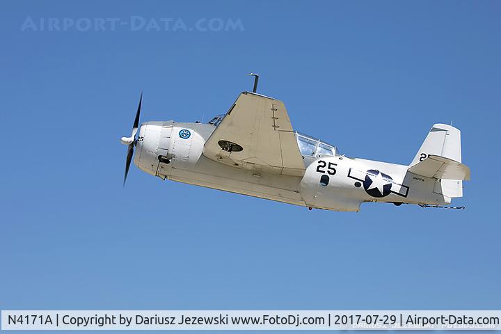 N4171A, 1945 Grumman TBM-3E Avenger C/N 4426 (Bu91521), Grumman TBM-3E Avenger  C/N 91521, N4171A