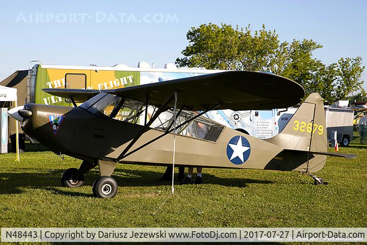 N48443, 1943 Interstate S-1B1 Cadet C/N 122, Interstate S-1B1  C/N 122, N48443