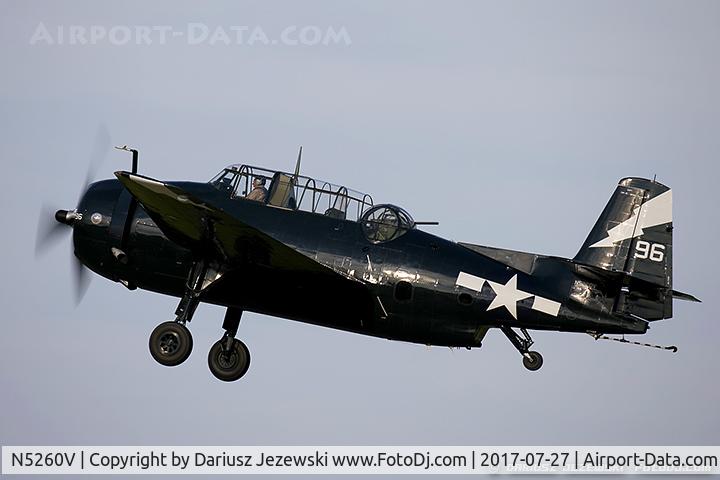 N5260V, 1945 Grumman TBM-3E Avenger C/N 4631 (Bu91726), Grumman TBM-3E Avenger  C/N 91726, N5260V