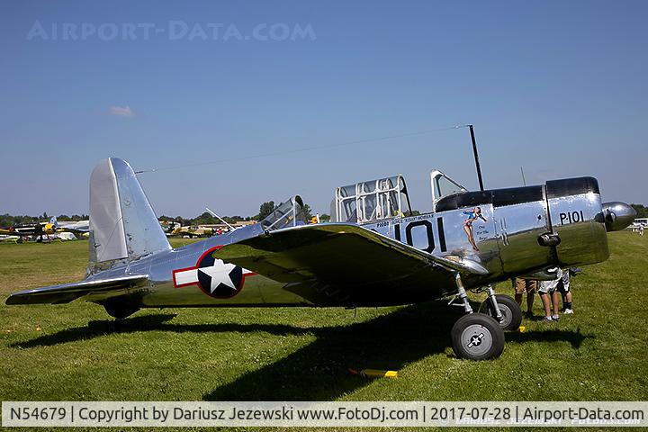 N54679, 1941 Consolidated Vultee BT-13A C/N 2990, Consolidated Vultee BT-13A Valiant C/N 2990, N54679