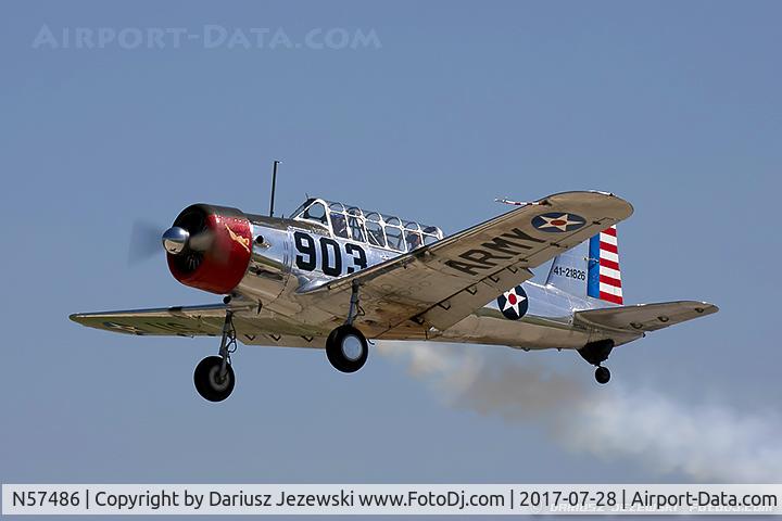 N57486, 1942 Consolidated Vultee BT-13A Valiant C/N 5665, Consolidated Vultee BT-13A Valiant 