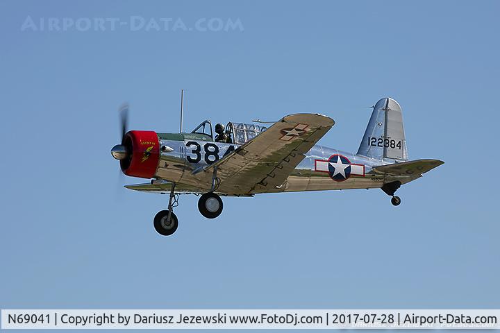 N69041, 1942 Consolidated Vultee BT-13A C/N 6462, Consolidated Vultee BT-13A Valiant  C/N 6462, N69041