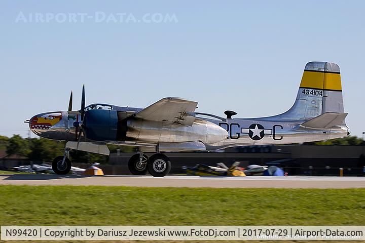 N99420, 1944 Douglas B-26B Invader C/N 27383, Douglas B-26B Invader 