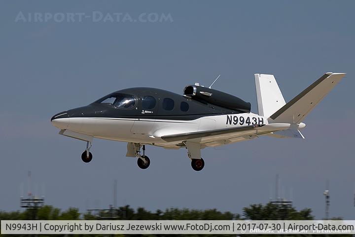 N9943H, 2016 Cirrus SF50 Vision C/N 0007, Cirrus SF50 Vision  C/N 7, N9943H