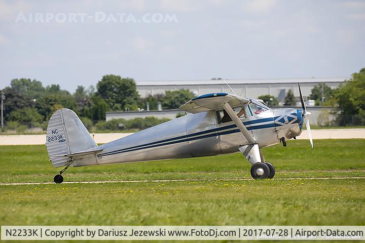 N2233K, 1947 Luscombe 8A C/N 4960, Luscombe 8A Luscome Master  C/N 4960, NC2233K