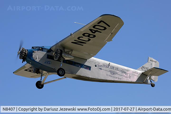 N8407, 1929 Ford 4-AT-E Tri-Motor C/N 69, Ford 4-AT-E Trimotor  C/N 69, NC8407