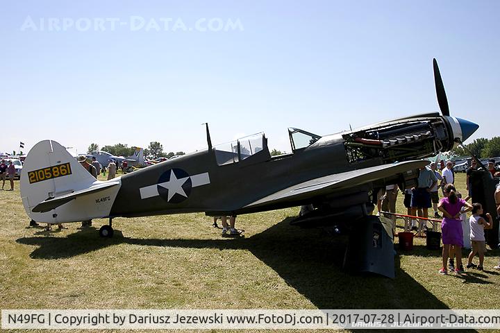 N49FG, 1943 Curtiss P-40N Warhawk C/N 29623, Curtiss P-40N-5 Warhawk 