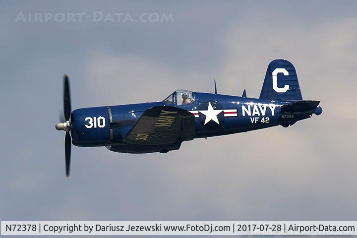N72378, 1946 Vought F4U-4 Corsair C/N 9542, Chance Vought F4U-4 Corsair  C/N 97388, NX72378