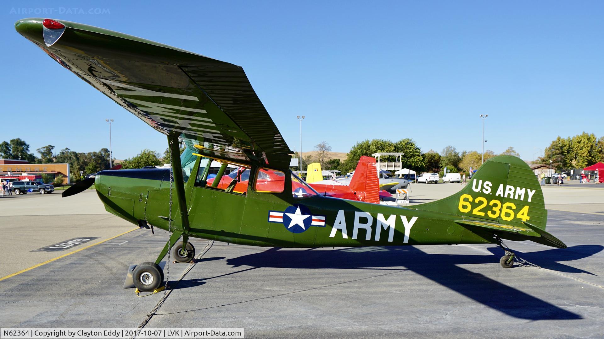 N62364, 1953 Cessna 305A C/N 23484, Livermore Airport California 2017.