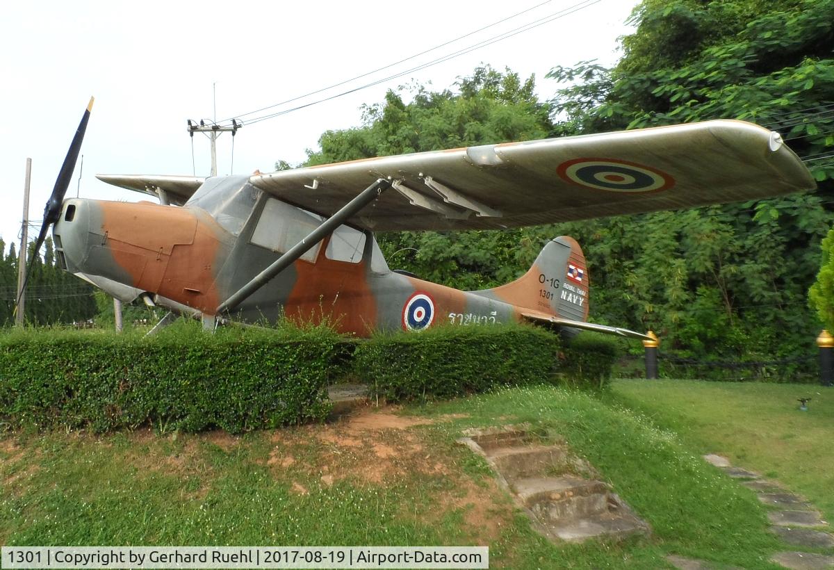 1301, Cessna O-1G Bird Dog (305D) C/N 501682, Royal Thai Navy Memorial , Sattahip / Thailand