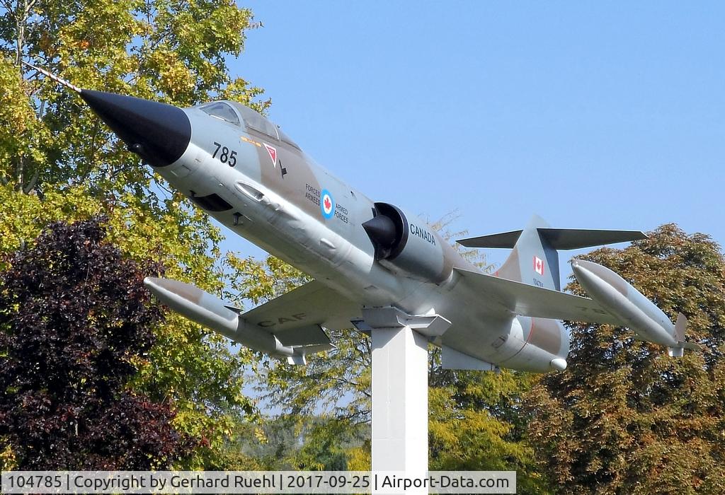 104785, Canadair CF-104 Starfighter C/N 683A-1085, Memorial @ Söllingen for the Royal Air Force from Canada
based from 1963-1986