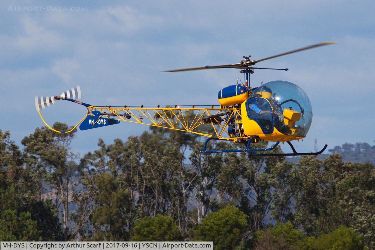VH-DYS, 1972 Bell 47G-5A C/N 25072, Camden Airport NSW 2017
