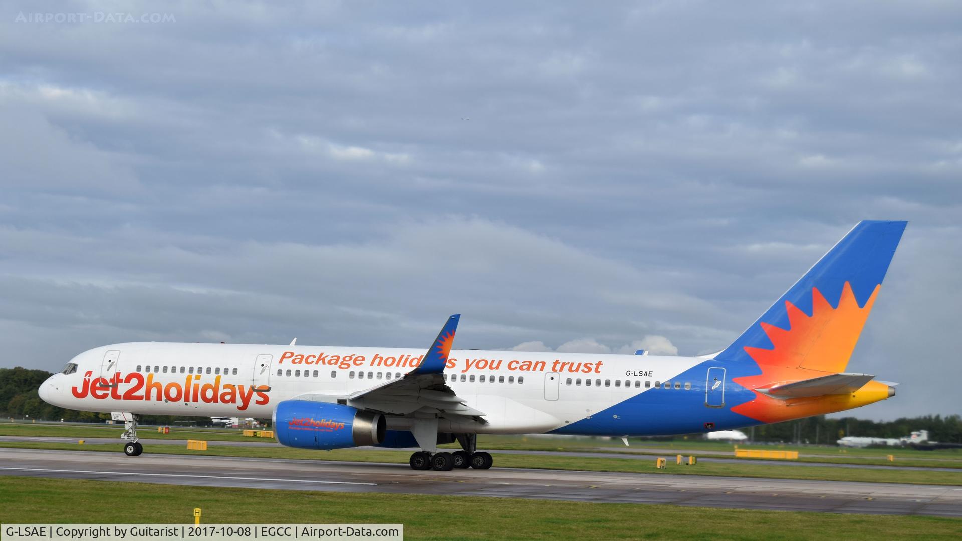 G-LSAE, 1988 Boeing 757-27B C/N 24135, At Manchester