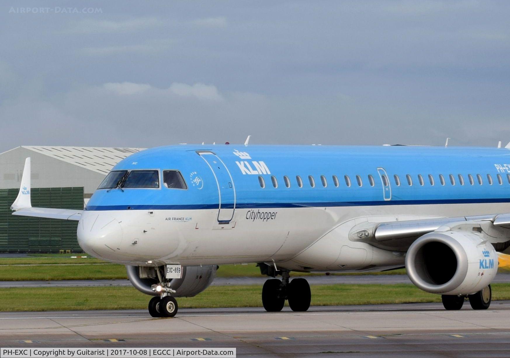 PH-EXC, 2014 Embraer 190STD (ERJ-190-100) C/N 19000659, At Manchester