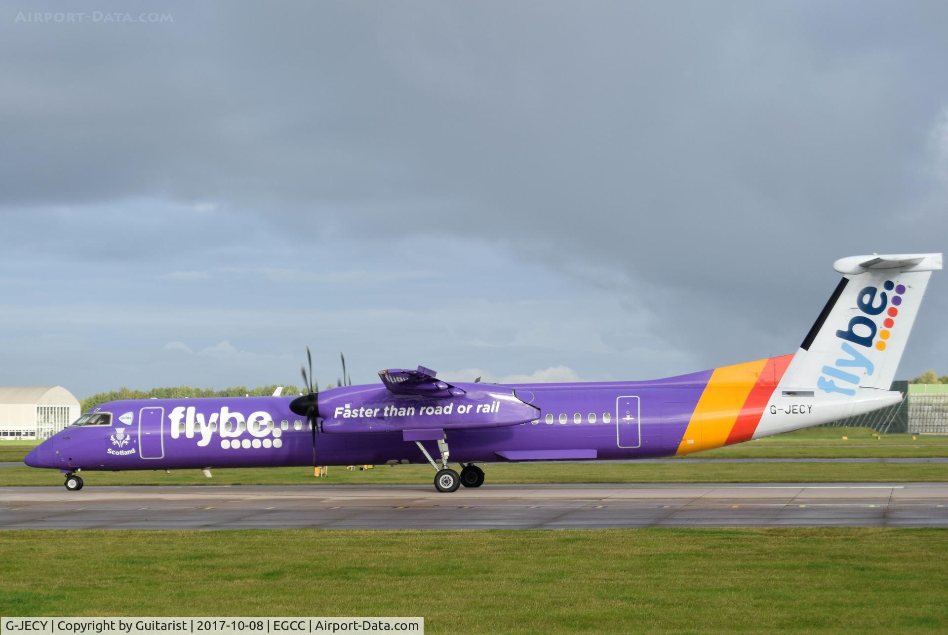 G-JECY, 2007 De Havilland Canada DHC-8-402Q Dash 8 C/N 4157, At Manchester