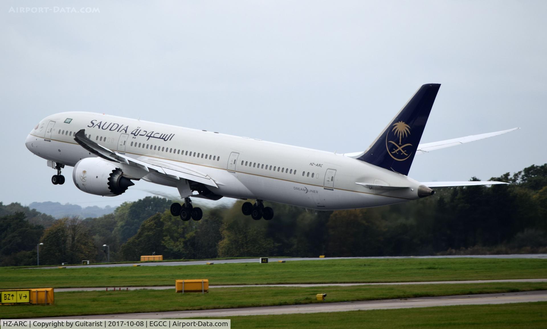 HZ-ARC, 2016 Boeing 787-9 Dreamliner C/N 41546, At Manchester