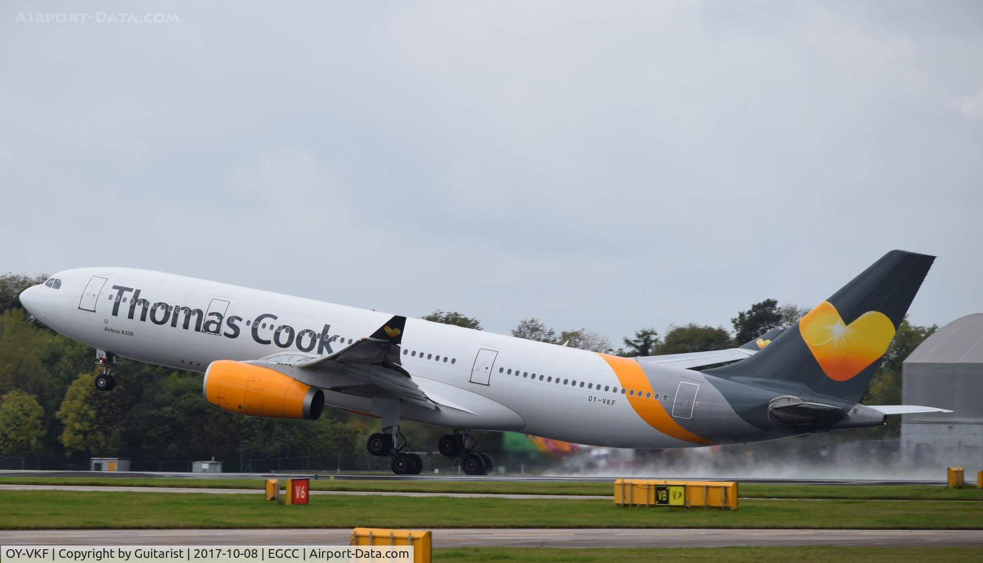 OY-VKF, 1999 Airbus A330-243 C/N 309, At Manchester