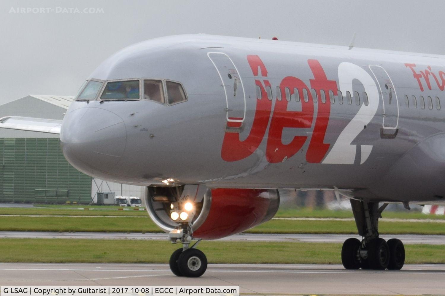 G-LSAG, 1987 Boeing 757-21B C/N 24014, At Manchester