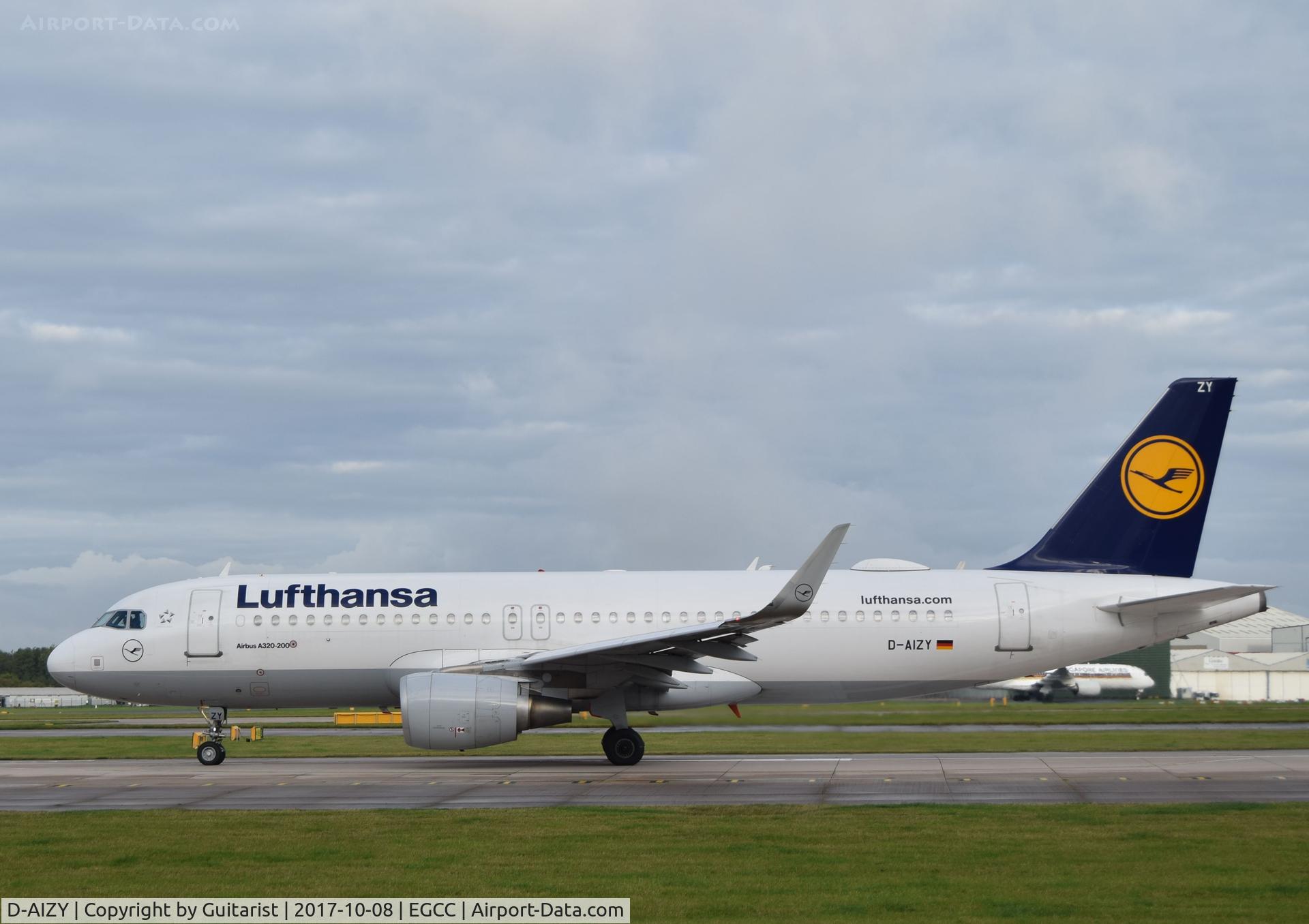 D-AIZY, 2013 Airbus A320-214 C/N 5769, At Manchester